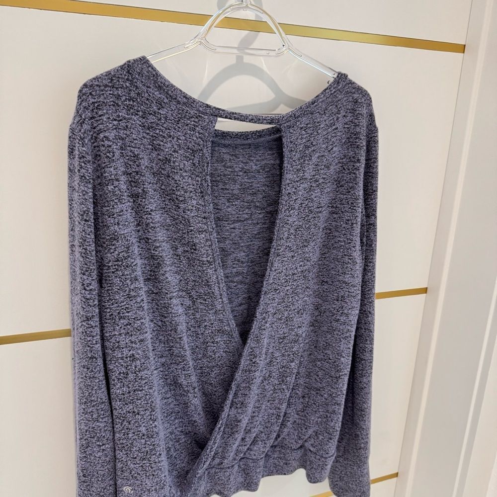 Champion C9 Heather Purple  Gray Performance Shirt Open back athleisure M
